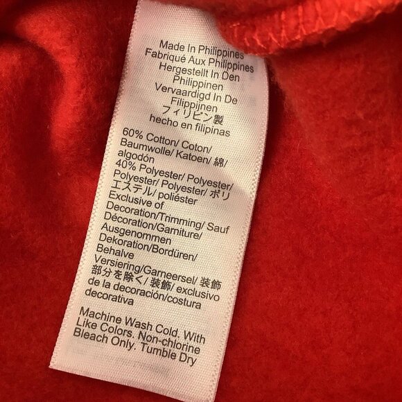 J Crew Fleece Sweater Red Long Sleeve Mock Neck Side Buttons Womens Small - Picture 9 of 10